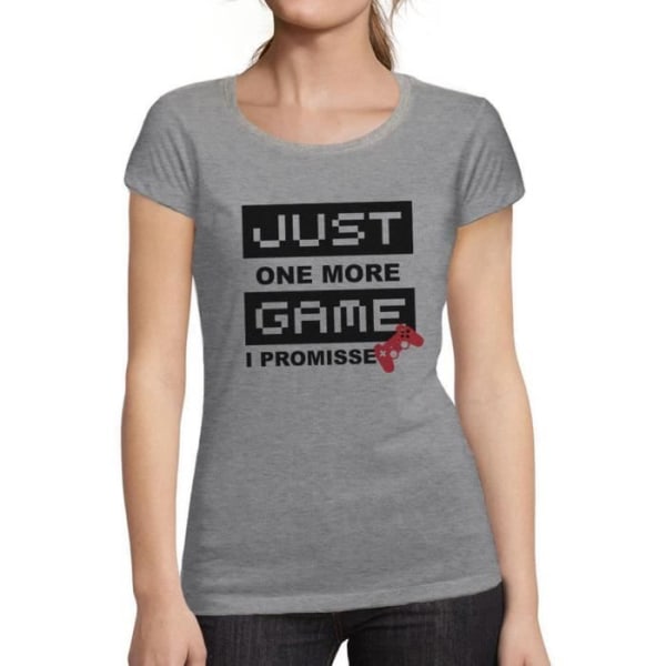 T-shirt dam Just One More Game: Fun Game Esports – Just One More Game Gaming Funny Esports – Vintage grå T-shirt Ljunggrå