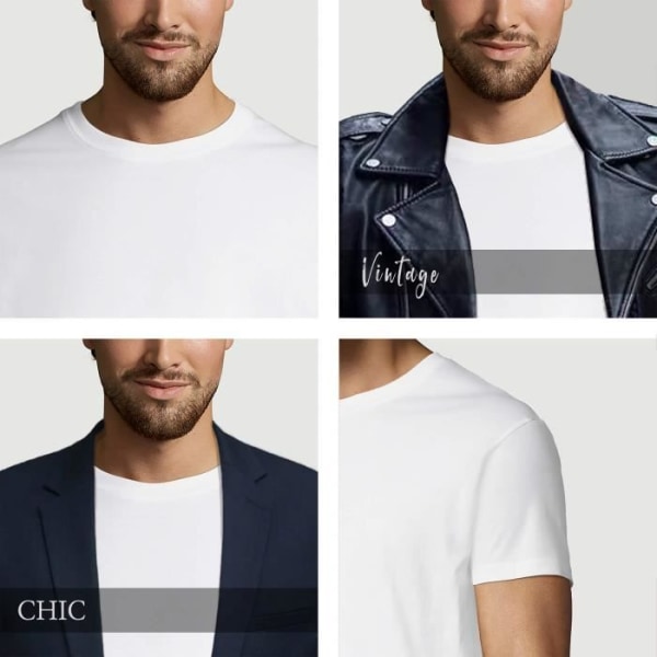 T-shirt herr Jag gick till Cimahi men grafiken var inte bra – Vit XS