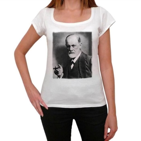 Freud T-shirt dam Vintage T-shirt Vit