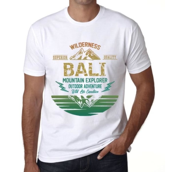 T-shirt herr Outdoor Adventure Wild Nature Mountain Explorer Bali – Outdoor Adventure, Wilderness, Mountain Vit