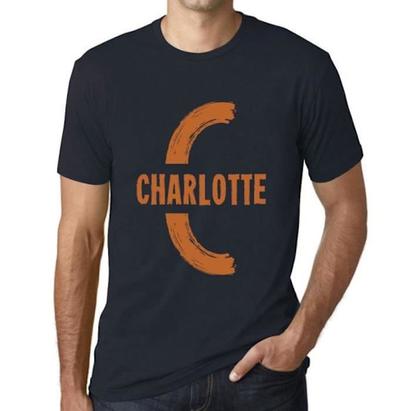 T-shirt - ULTRABASIC - Charlotte - 100% Bomull - Korta Ärmar - Bekväm och Ekologisk Marin XS