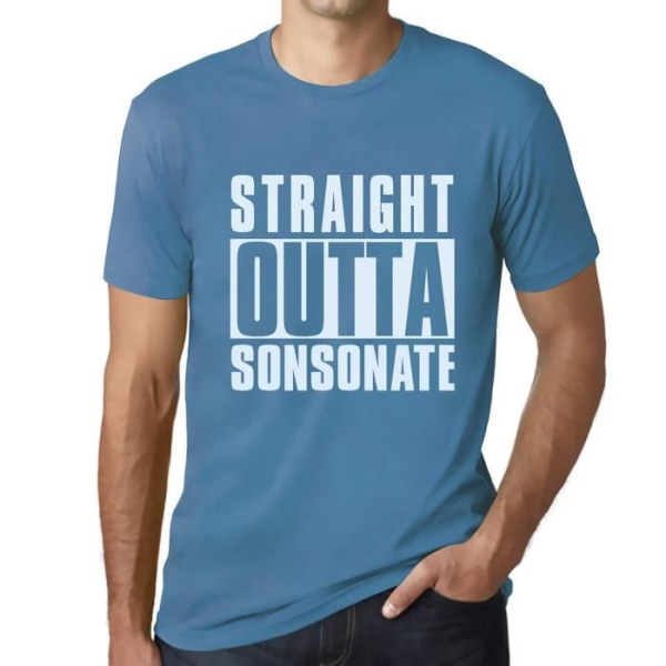 T-shirt herr Straight Outta Sonsonate – Straight Outta Sonsonate – Vintage T-shirt Aqua