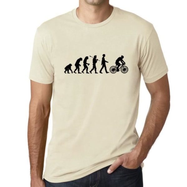 Evolution of Cycling T-shirt för män – Evolution Of Cycling – Vintage T-shirt Naturlig