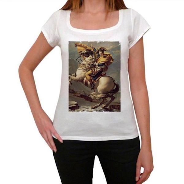 T-shirt dam Napoleon Bonaparte Vintage T-shirt Vit M