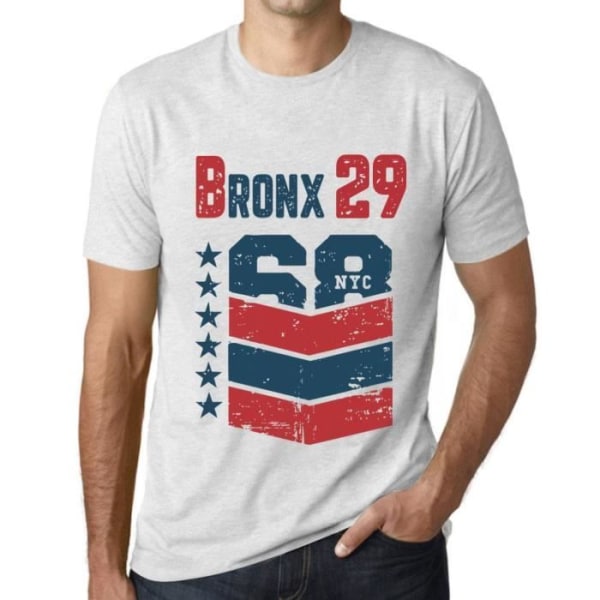 T-shirt herr Bronx 29 Vintage T-shirt Vit Ljungvit XXXXL
