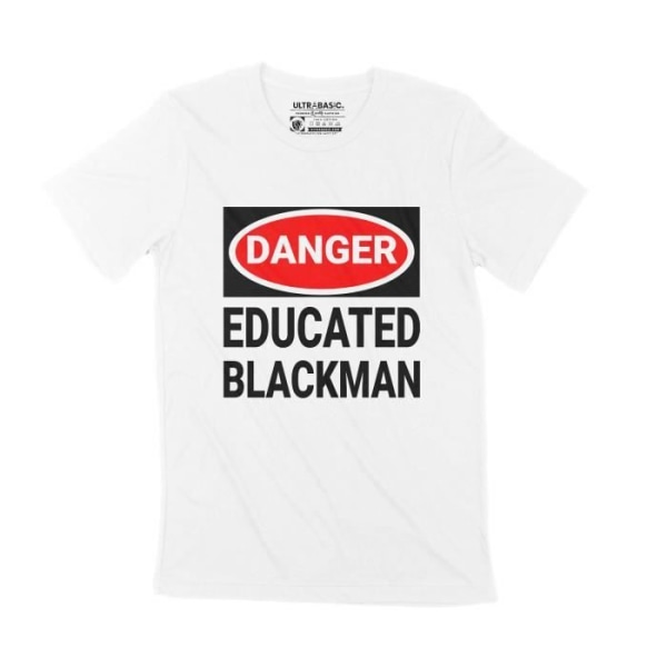 T-shirt herr Black Lives Matter Shirt Blm Danger Educated Blackman – Black Lives Matter Shirt Blm Danger Educated Blackman – Vit XXL