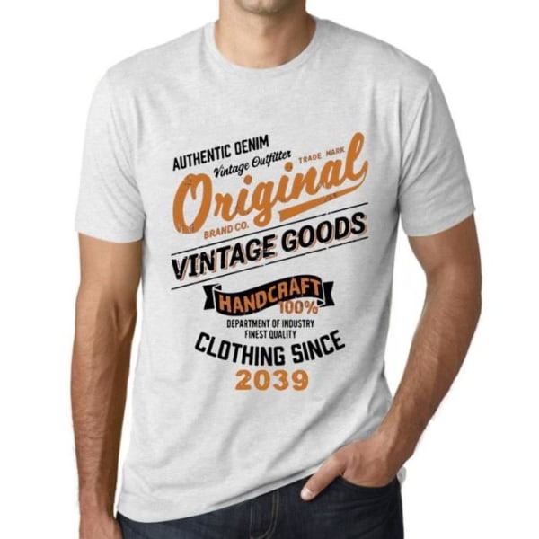 T-shirt herr Original vintage kläder sedan 2039 – Original vintage kläder sedan 2039 – Vintage vit T-shirt Ljungvit XXXL