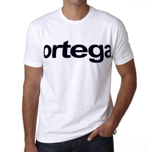 Ortega T-shirt herr Vintage T-shirt Vit