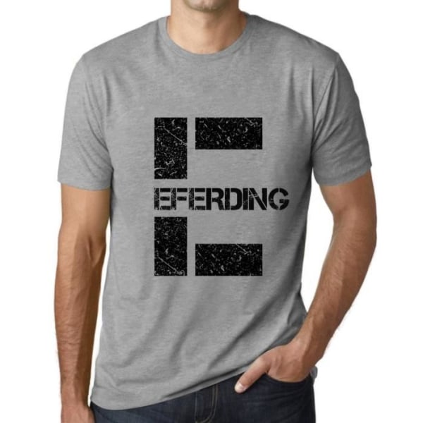 T-shirt herr Eferding Vintage T-shirt grå Ljunggrå