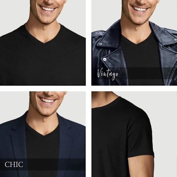 T-shirt med v-ringad herr Att få saker att hända sedan 1955 – Att få saker att hända sedan 1955 – 68 år gammal 68-årspresent T-shirt djup svart XL