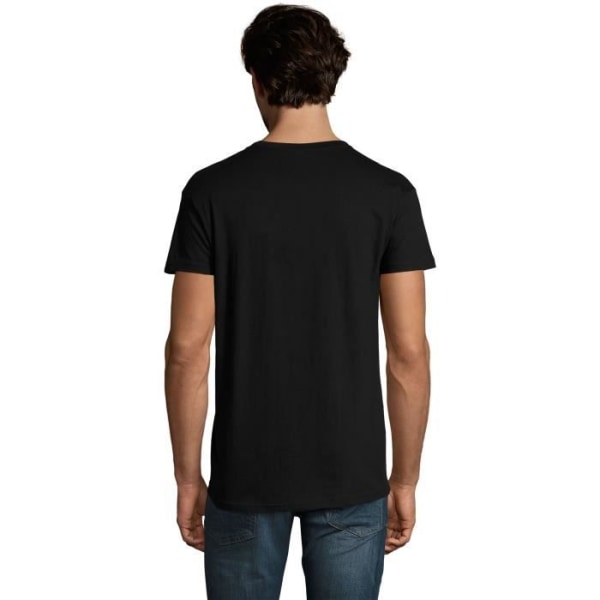 Herr T-shirt Multinationell T-shirt Vintage Svart djup svart