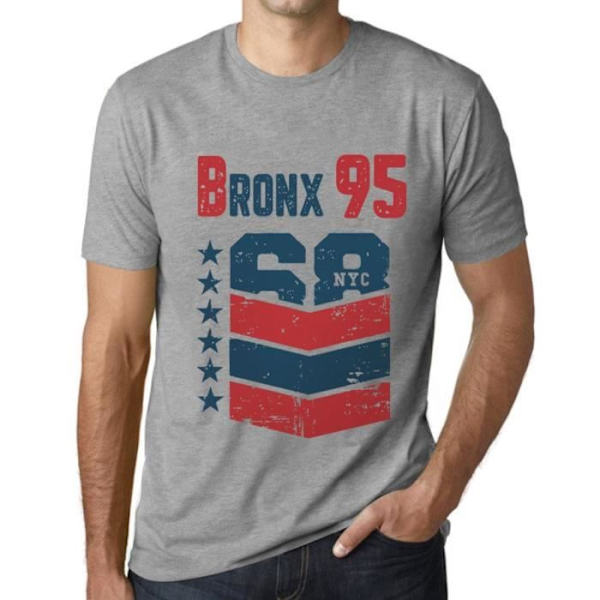 T-shirt herr Bronx 95 T-shirt vintagegrå Ljunggrå XS