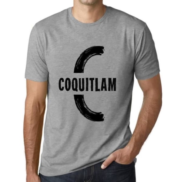 Coquitlam T-shirt herr Vintage grå T-shirt Ljunggrå