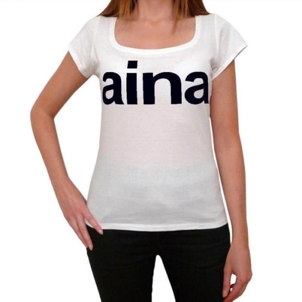 T-shirt dam Aina Vintage T-shirt Vit
