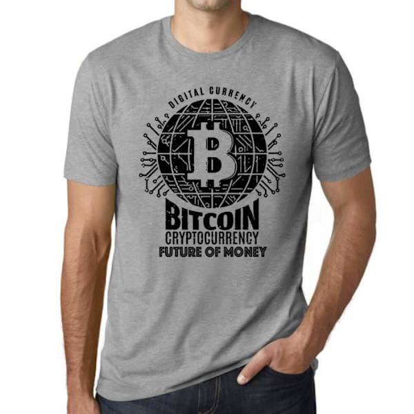 T-shirt herr Bitcoin: The Future of Money Hodl Btc Crypto – Bitcoin Future Of Money Hodl Btc Crypto – Vintage grå T-shirt Ljunggrå XXL