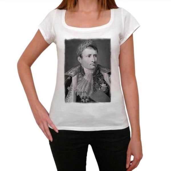 T-shirt dam Napoleon Bonaparte 1 Vintage T-shirt Vit