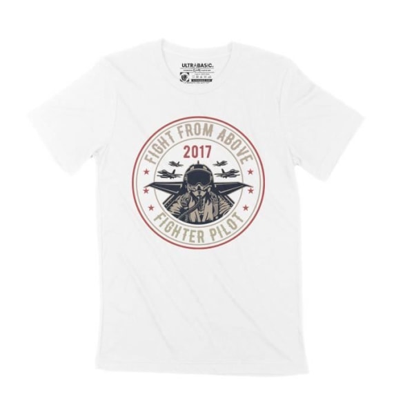 T-shirt herr Fight From Above - Fighter Pilot Since 2017 - Guerrier - Fight From Above - Fighter Pilot Since 2017 Vit