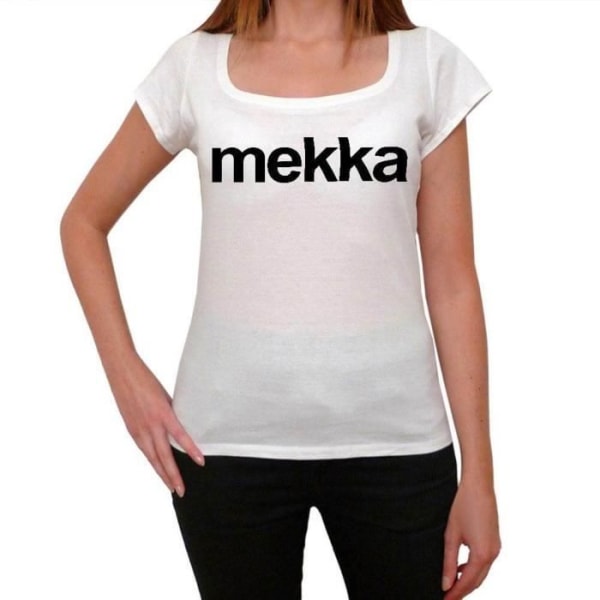 Dam T-shirt Mekka Vintage T-shirt Vit