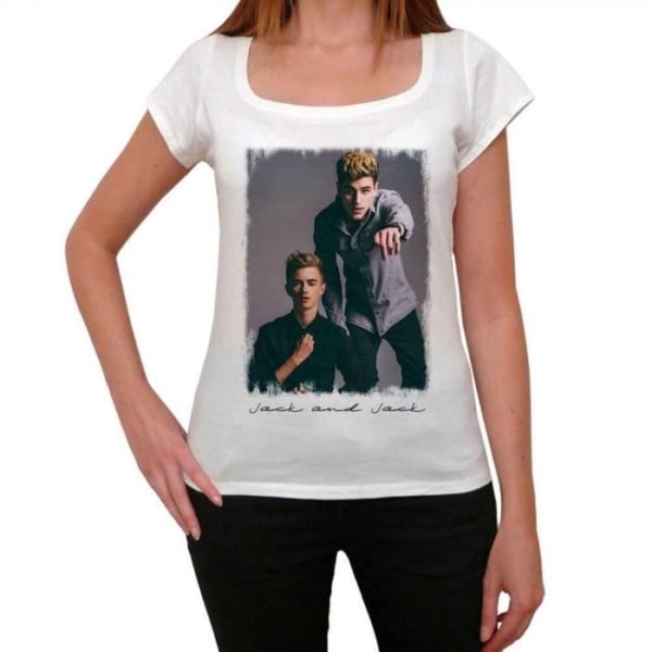 Jack And Jack 3 T-shirt dam – Jack And Jack 3 – Vintage T-shirt Vit XL