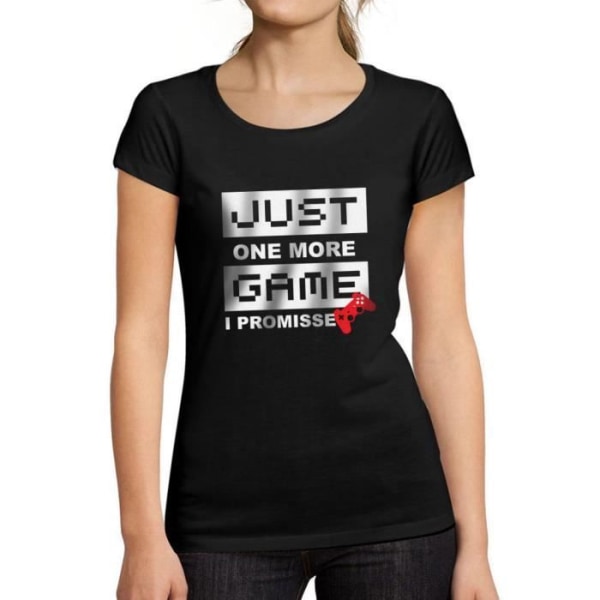 T-shirt dam Just One More Game: Fun Game Esports – Just One More Game Gaming Funny Esports – Vintage svart T-shirt djup svart