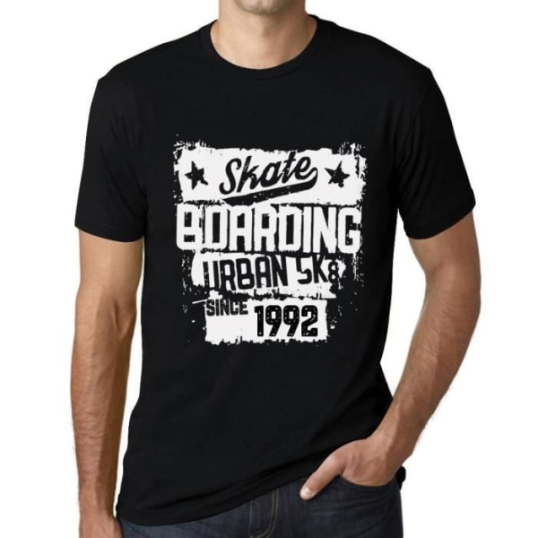 Urban Skateboard T-shirt för män sedan 1992 – Urban Skateboard sedan 1992 – 31 år gammal vintage T-shirt för 31-årspresent djup svart