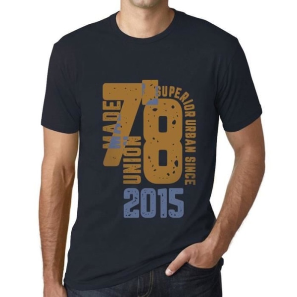 T-shirt herr överlägsen urban stil sedan 2015 – överlägsen urban stil sedan 2015 – 8 år gammal T-shirt 8-årspresent Marin jag