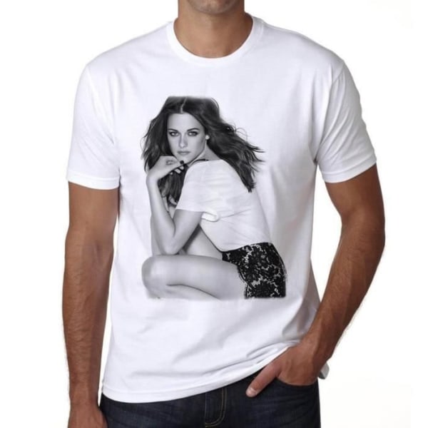 T-shirt herr Kristen Stewart Vintage T-shirt Vit