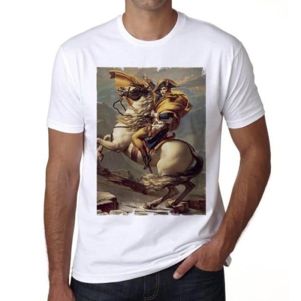 Herr T-shirt Napoleon Bonaparte Vintage T-shirt Vit