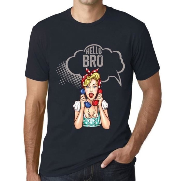 T-shirt herr Hello My Brother – Hello Bro – Vintage T-shirt Marin