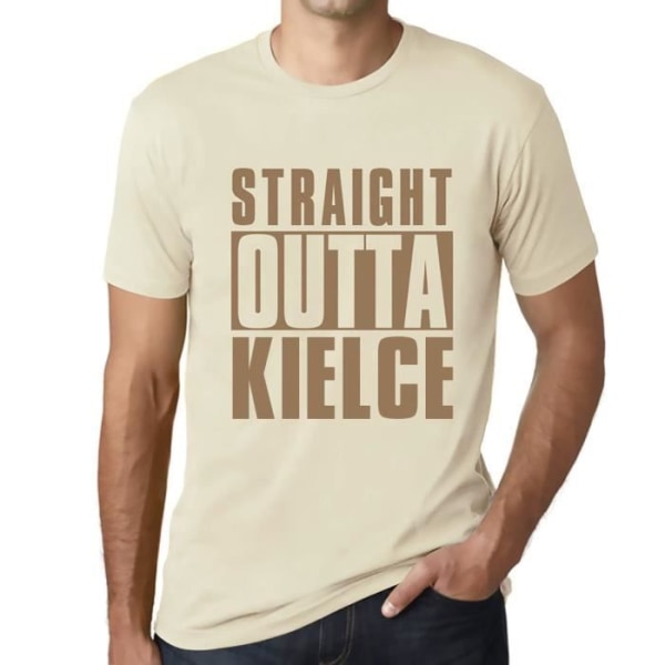 T-shirt herr Straight Outta Kielce – Straight Outta Kielce – Vintage T-shirt Naturlig