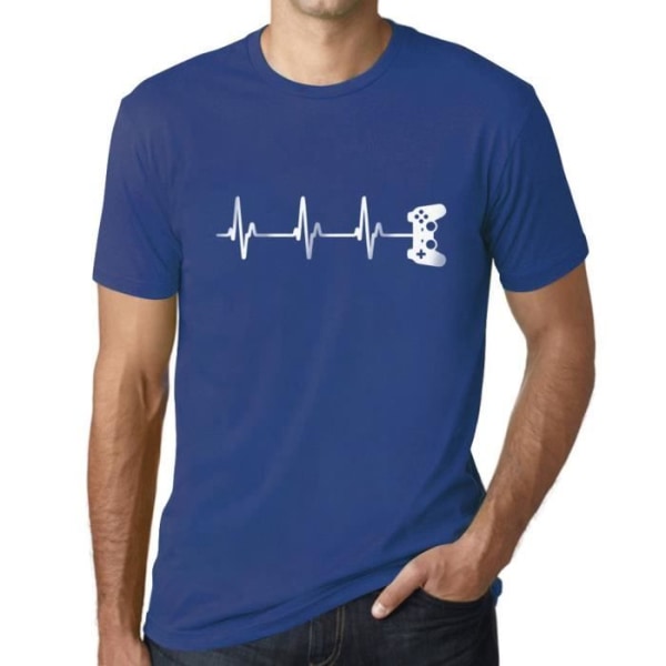 T-shirt herr Heartbeat of a Gamepad Funny Gaming – Gamer Controller Heartbeat Funny Gaming – Vintage T-shirt Kunglig