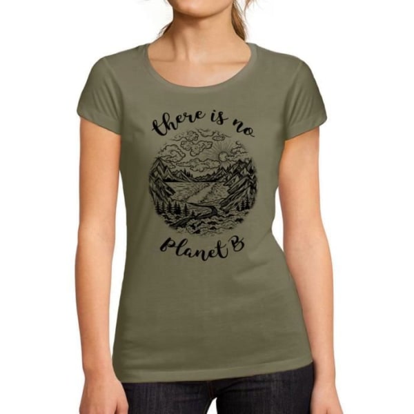 T-shirt för kvinnor There Is No Planet B – There Is No Planet B – Vintage T-shirt Kaki