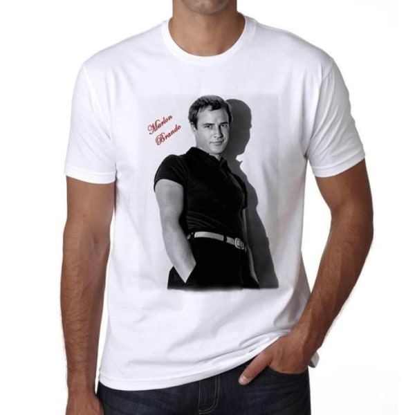 T-shirt herr Marlon Brando Vintage T-shirt Vit