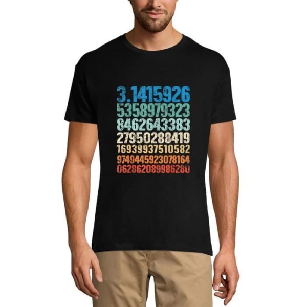 Pi Number Math Lover T-shirt för män – Pi Number Math Lover – Vintage svart T-shirt djup svart