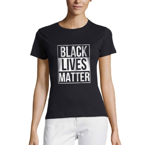 T-shirt med rund hals, dam Svart Lives Matter – Black Lives Matter – Vintage T-shirt Marin