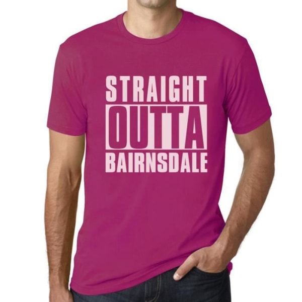 T-shirt herr Straight Outta Bairnsdale – Straight Outta Bairnsdale – Vintage T-shirt Fuchsia