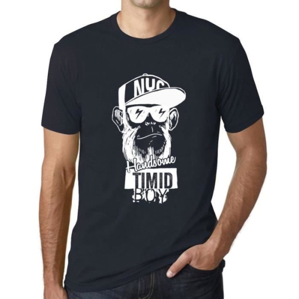 T-shirt för män Handsome Shy Boy – Handsome Boy Timid – Vintage T-shirt Marin