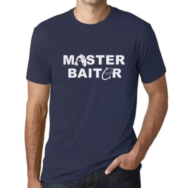Fishing Bait Master T-shirt för män – Master Fishing Baiter – Vintage fransk T-shirt franska flottan