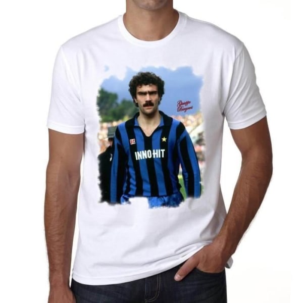 Giuseppe Bergomi T-shirt herr Vintage T-shirt Vit