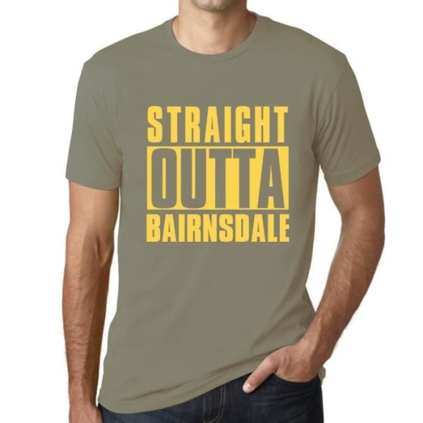 T-shirt herr Straight Outta Bairnsdale – Straight Outta Bairnsdale – Vintage T-shirt Kaki