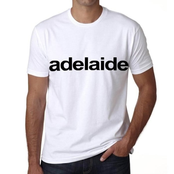 Adelaide T-shirt herr Vintage T-shirt Vit M