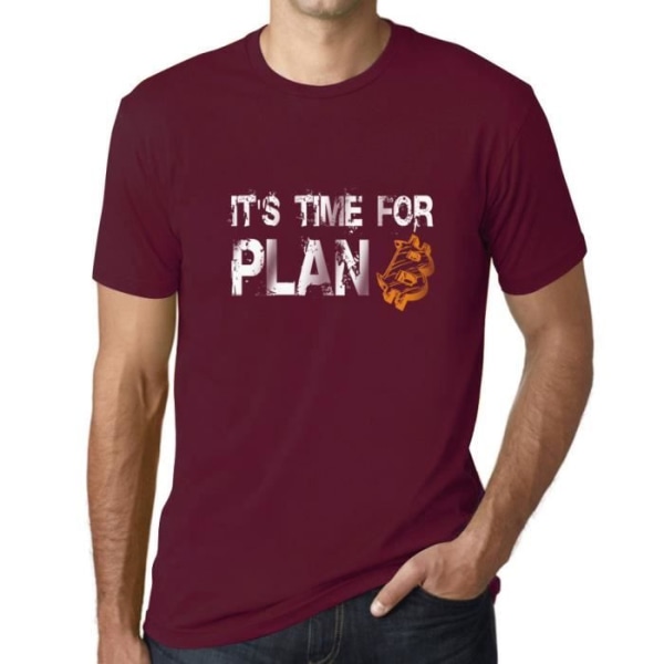 T-shirt herr Det är dags för Plan B Bitcoin Btc Hodl Crypto – Det är dags för Plan B Bitcoin Btc Hodl Crypto – T-shirt Bordeaux