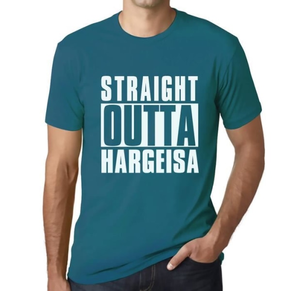 T-shirt herr Straight Outta Hargeisa – Straight Outta Hargeisa – Vintageblå T-shirt Blå Anka