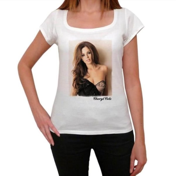 T-shirt för kvinnor Cheryl Cole Vintage T-shirt Vit