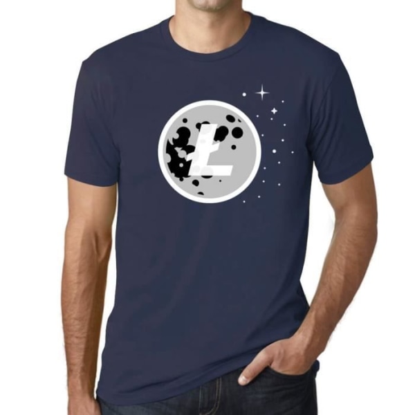 T-shirt herr Litecoin Sur La Moon Cryptocurrencies Kryptohandlare – Litecoin To The Moon, Kryptovalutahandlare – T-shirt franska flottan