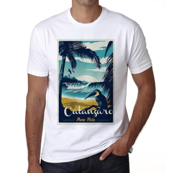 T-shirt herr Pura Vida Beach Catanzaro Vintage T-shirt Vit XL