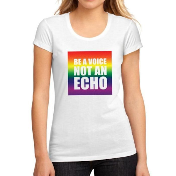 T-shirt dam Be A Voice Not An Echo – Be A Voice Not An Echo – Vintage T-shirt Vit jag
