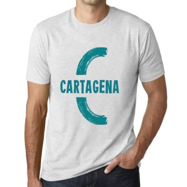 Herr T-shirt Cartagena Vintage T-shirt Vit Ljungvit