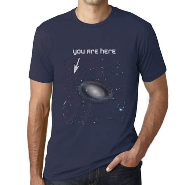 T-shirt herr Du är här: Universum Galaxy Astronomy – You Are Here Universum Galaxy Astronomy – T-shirt Vintage French franska flottan XXL
