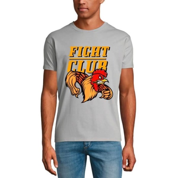 Fight Club T-shirt herr - Tupp - Fight Club - Tupp - Vintage grå T-shirt rent grått
